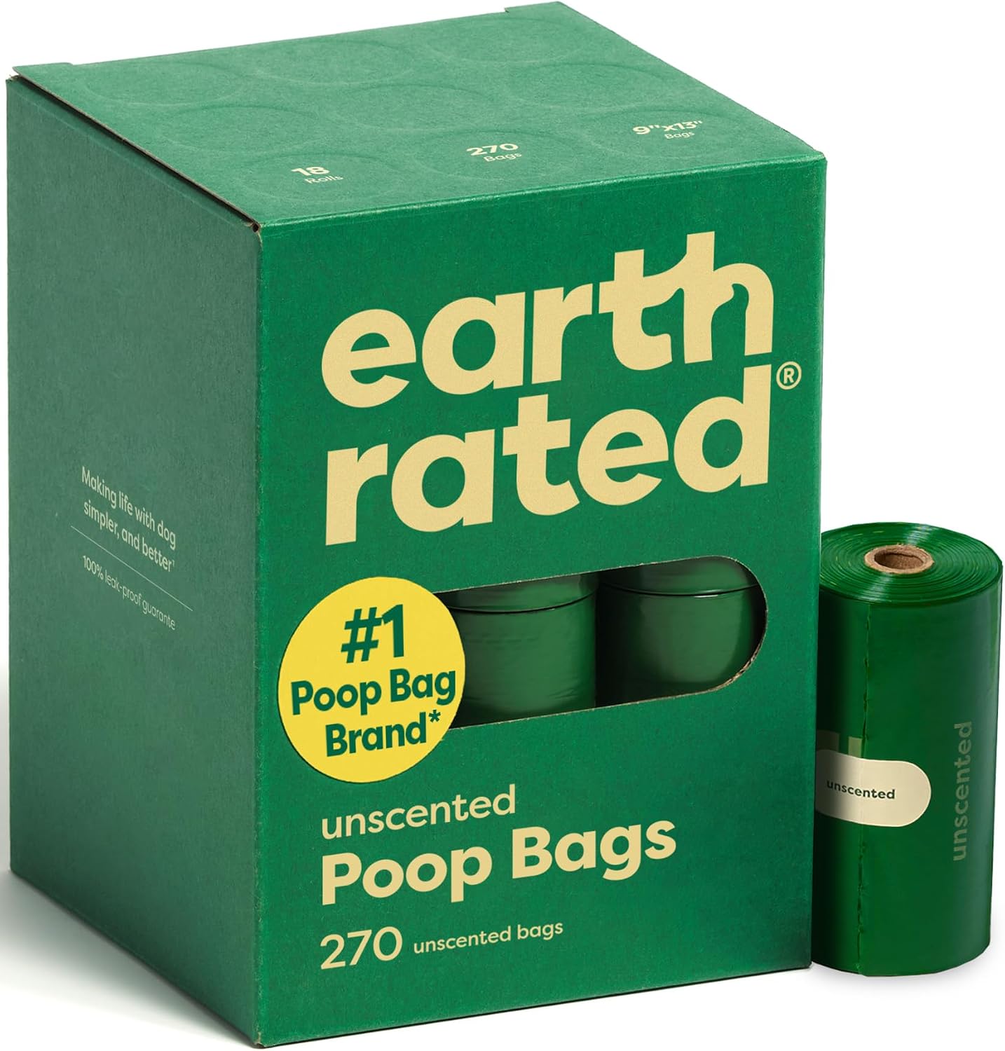 Earth Rated Poop Bags — Unscented, 270 Count